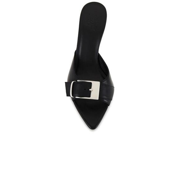 Gia Borghini Dorothy Heels black pointed toe sandal size 39 NIB $470 msrp - Picture 4 of 11